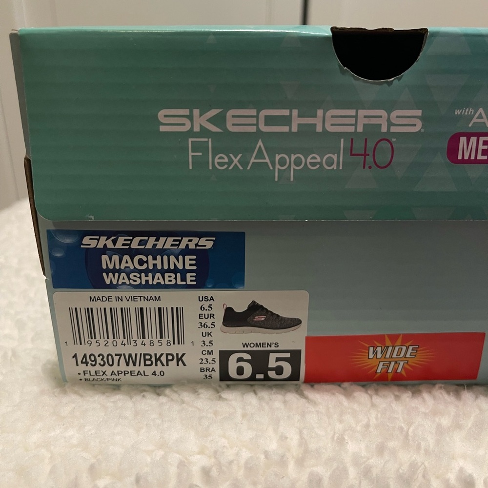 NEW Sketchers Flex Appeal 4.0 tennis shoes. Size 6.5. - Picture 5 of 5